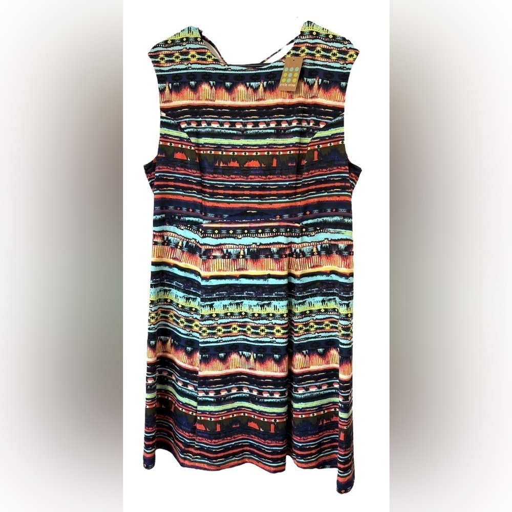 Title Nine Hillary’s Sassy Back Midi Athletic Dress NWT! Size XL Multicolored
